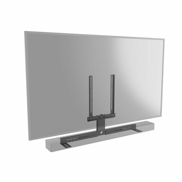 Zwart frame voor soundbar universeel met centrale kolom sfeerbeeld