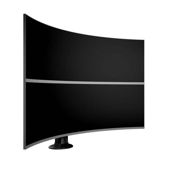 Multibrackets Monitorsteun - VESA Grommet Base HD Dual Vertical Widescreen 32-50&#039;&#039;