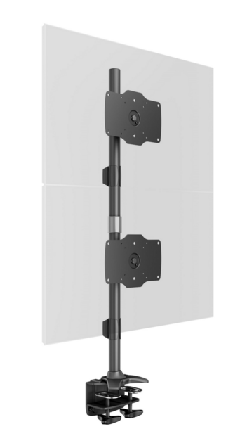 Multibrackets Monitorsteun - VESA Desktopmount Dual Vertical Desk Clamp 24-32&#039;&#039;