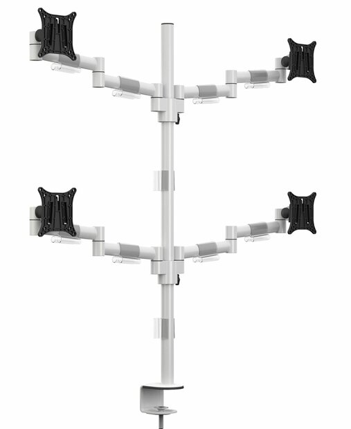 Multibrackets Monitorsteun - VESA Deskmount Officeline Quad [wit]