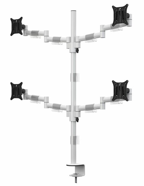 Multibrackets Monitorsteun - VESA Deskmount Officeline Quad [wit]