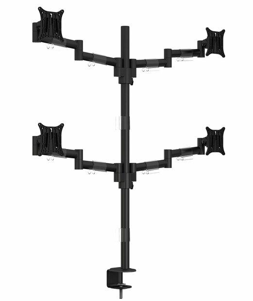 Multibrackets Monitorsteun - VESA Deskmount Officeline Quad [zwart]