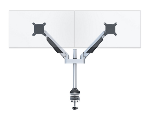 Multibrackets Monitorsteun - VESA Gas Lift Arm Dual [zilver]