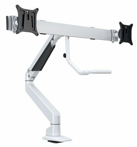 Multibrackets Monitorsteun - VESA Gas Lift Arm met Duo-Crossbar [zilver]