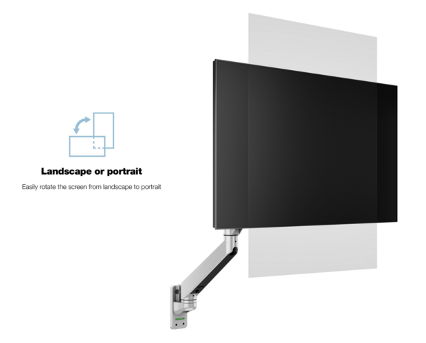 Multibrackets Monitorsteun - VESA Gas Lift Arm Wall Single [zilver]