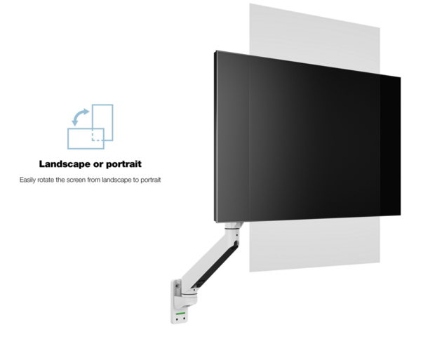 Multibrackets Monitorsteun - VESA Gas Lift Arm Wall Single [wit]