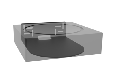 Cavus muursteun voor Sonos AMP horizontaal