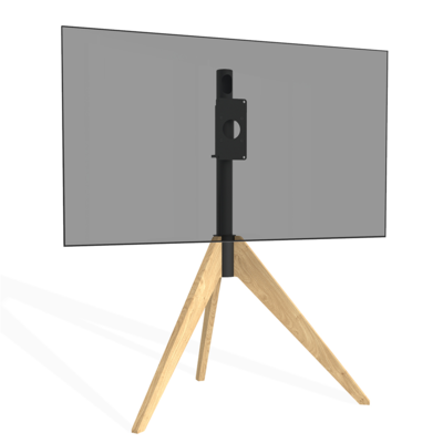 Cavus vloerstandaard TRIANGLE eiken 120cm VESA 100x200